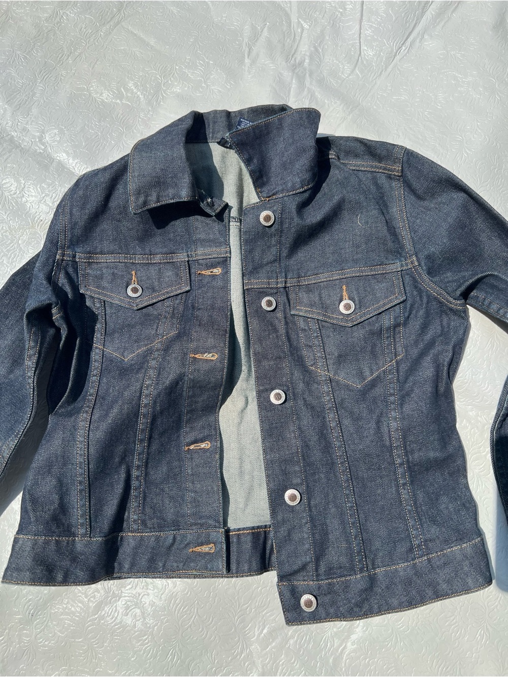 Ann Taylor stretch Dark Indigo Denim Jacket